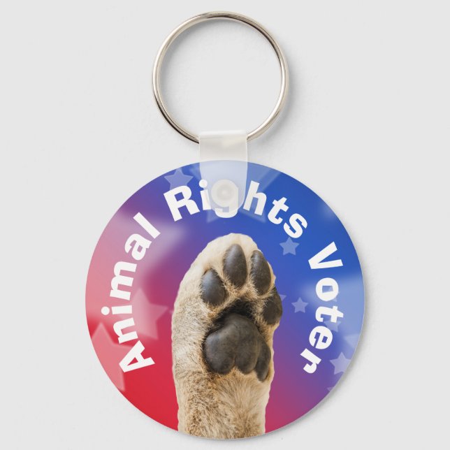 Animal Rights Voter Key Ring (Front)