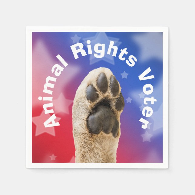 Animal Rights Voter Napkin (Front)