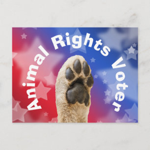 Animal Rights Voter Postcard