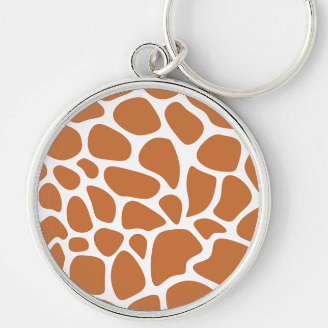 Animal round pattern  key ring (Front)