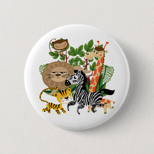 Animal Safari 6 Cm Round Badge