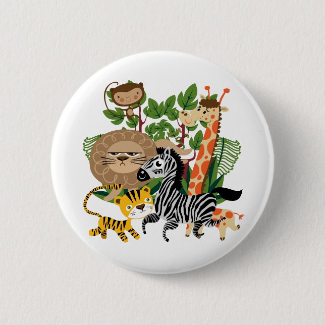 Animal Safari 6 Cm Round Badge (Front)
