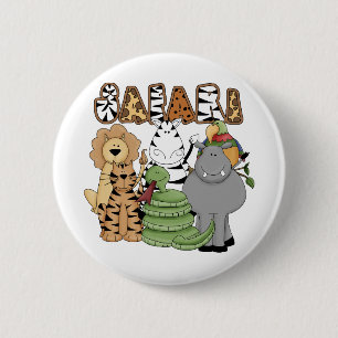 Animal Safari 6 Cm Round Badge