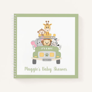 Animal Safari Baby Shower Guest Book