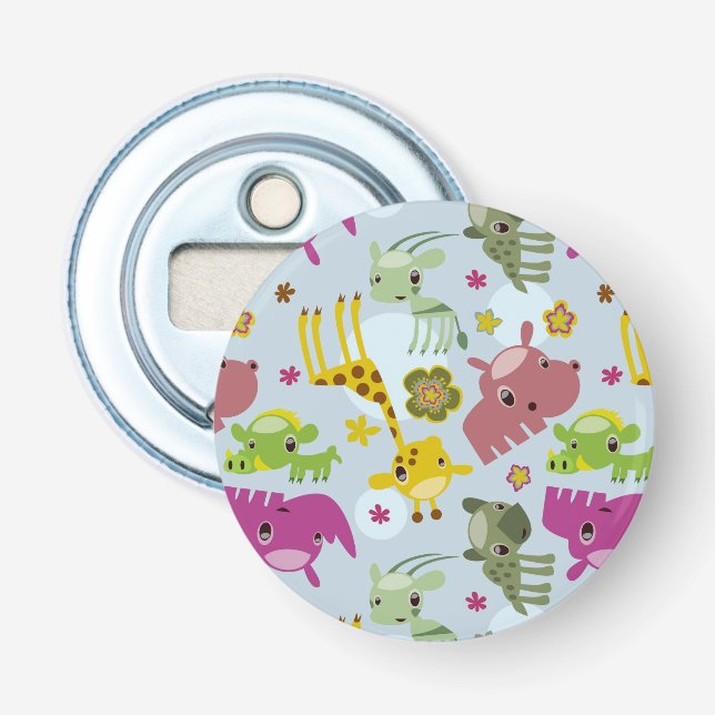 animal safari pattern bottle opener (Front)