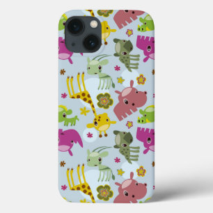 animal safari pattern iPhone 13 case