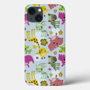 animal safari pattern iPhone 13 case