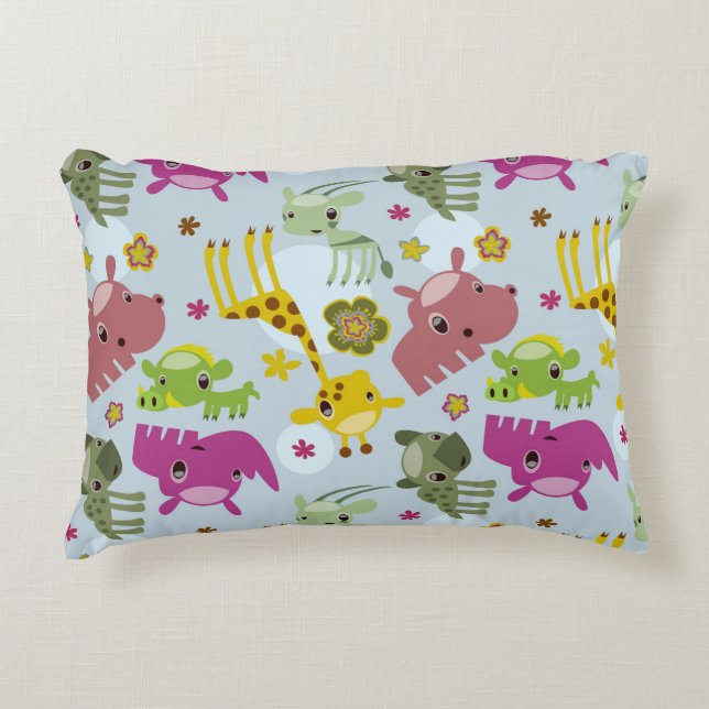 animal safari pattern decorative cushion (Front)