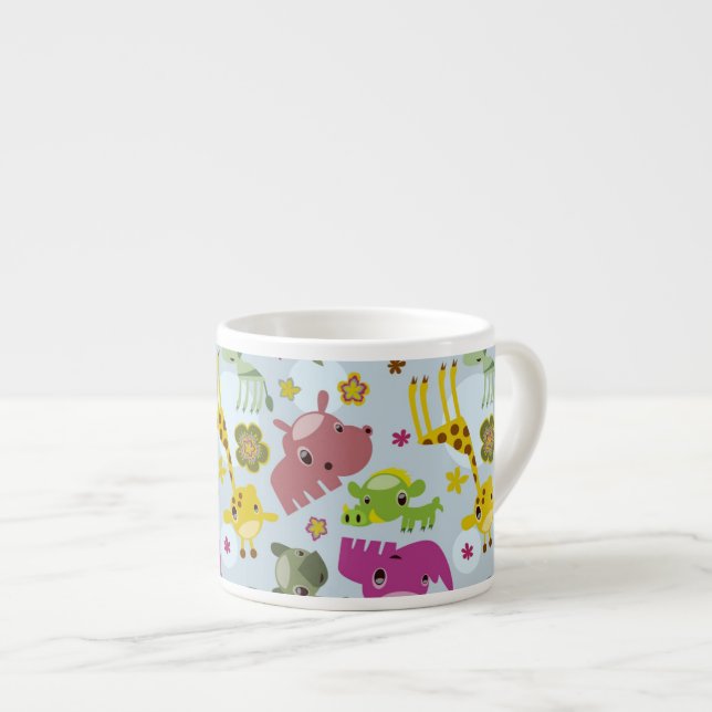 animal safari pattern espresso cup (Front Right)