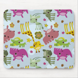 animal safari pattern mouse pad
