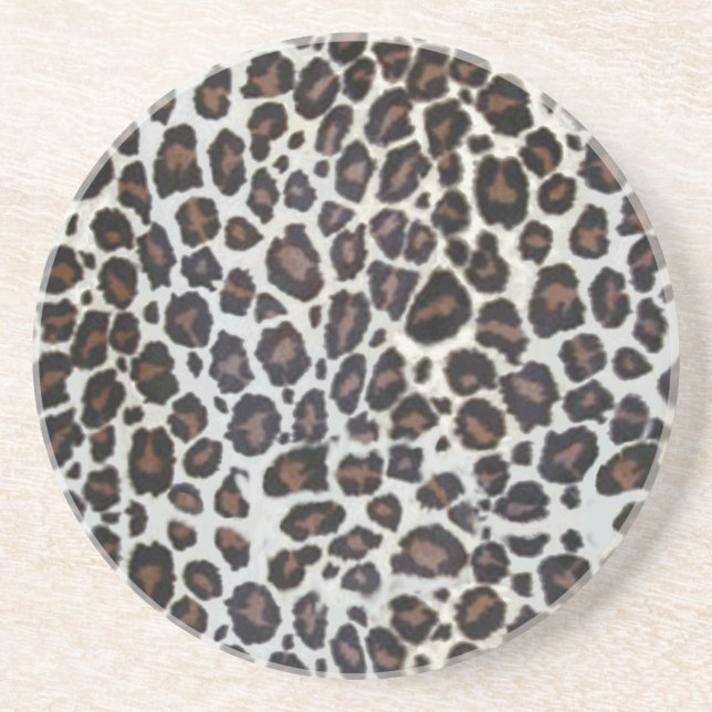 Animal safari print series - leopard coaster (Front)