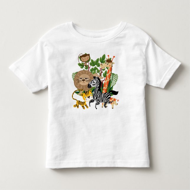 Animal Safari Toddler T-Shirt (Front)
