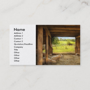 Animal - Sheep - Counting sheep Business Card