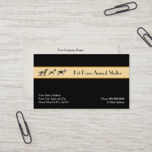 Animal Shelter Hospital Business Card
