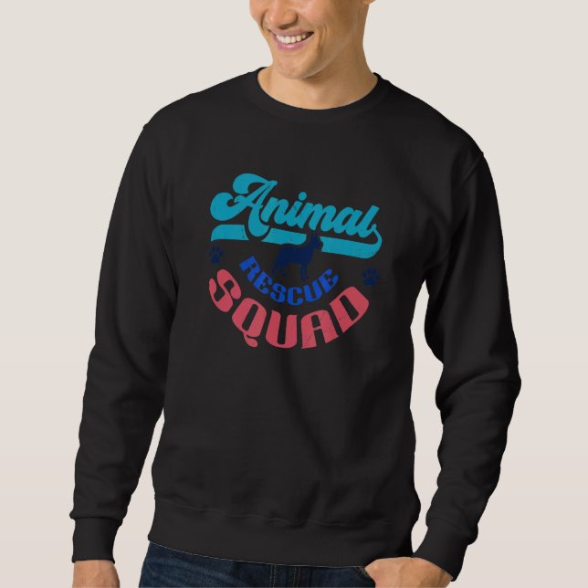 Animal Shelter Rescue Animals Saving Lives Sweatshirt (Front)