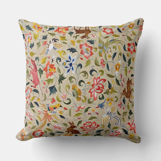 Animal Silk Embroidery Cushions (Front)