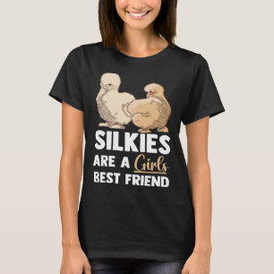 Animal Silkie Chicken Mum Silky Chicken Farmer T-Shirt