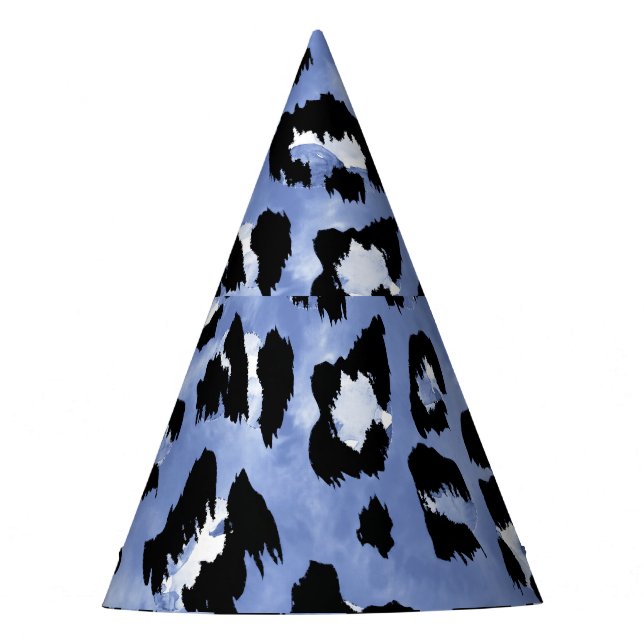Animal Skin Allure: Watercolor Leopard Party Hat (Front)