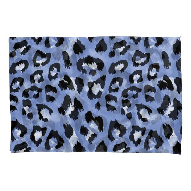 Animal Skin Allure: Watercolor Leopard Pillowcase (Front)