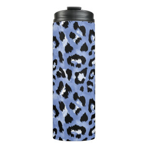 Animal Skin Allure: Watercolor Leopard Thermal Tumbler