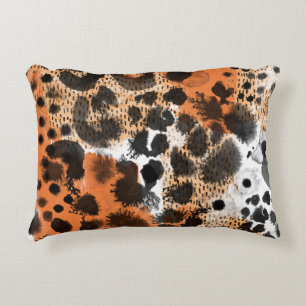 Animal skin: creative leopard pattern. decorative cushion