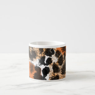 Animal skin: creative leopard pattern. espresso cup