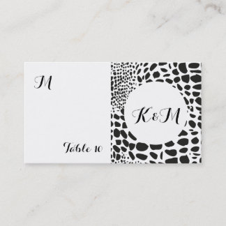 Animal Skin in Black and White Business Card