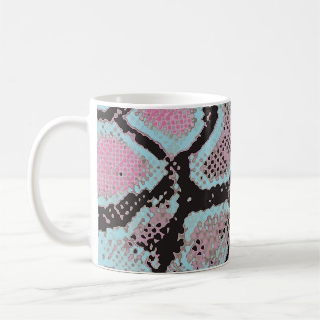 Animal skin pattern, vintage design. coffee mug (Left)