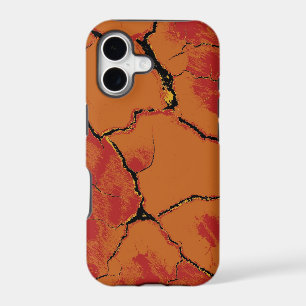 animal skin with crack overlay