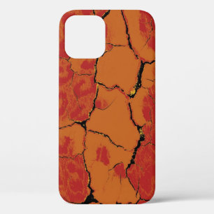 Animal skin with crack overlay iPhone 12 pro case