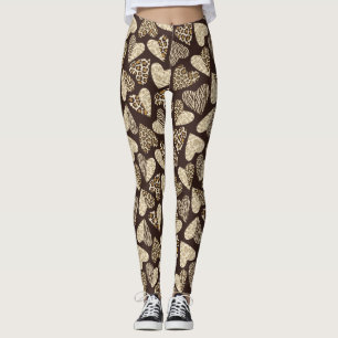 Animal skin with hearts leggings