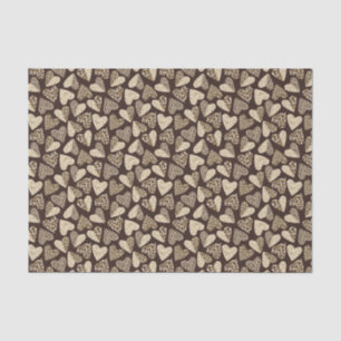 Animal skin with hearts tissue paper