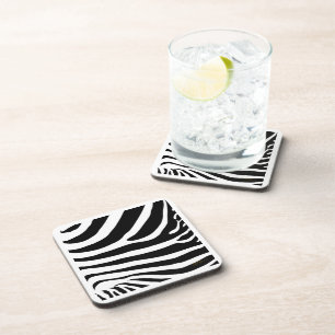 Animal Skin Zebra Pattern Coaster