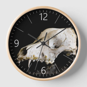 Animal skull clock
