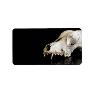 Animal skull label