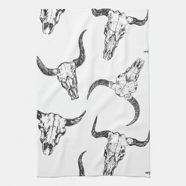 Animal Skull Tea Towel (Vertical)