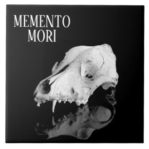 Animal skull tile