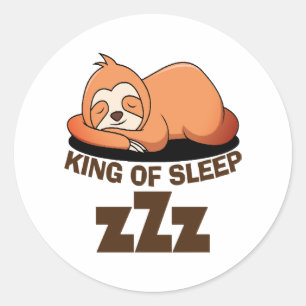 Animal sloth classic round sticker
