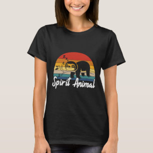 Animal Sloth Vintage Lazy People Nap Sleep T-Shirt