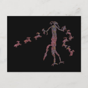 Animal Spirit Pictograph Postcard
