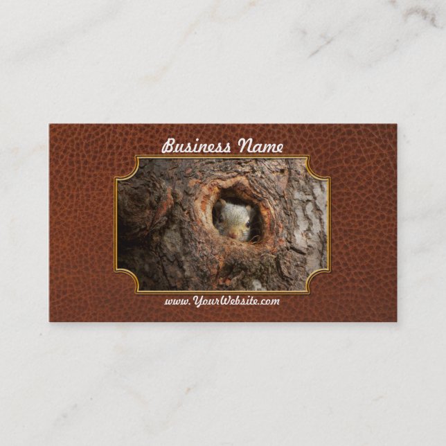 Animal - Squirrel - I'm not shy I'm an introvert Business Card (Front)