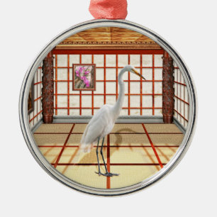 Animal - The Egret Metal Tree Decoration