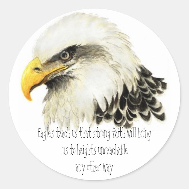 Animal Totem, Spiritual, Inspiration Encouragement Classic Round Sticker (Front)