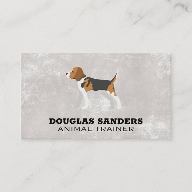 Animal Trainer | Dog Logo Business Card (Front)