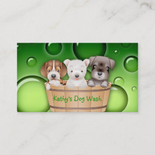 Animal Veterinarian Business Card Dogs Bucket gree