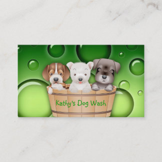 Animal Veterinarian Business Card Dogs Bucket gree