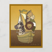 Animal Voyage - Chocolate Baby Shower Invitation
