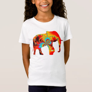 Animal Welfare - Elephant Silhouette Fractal 1 T-Shirt