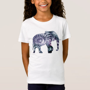 Animal Welfare - Elephant Silhouette Fractal 2 T-Shirt