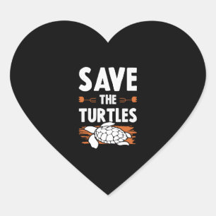 animal welfare turtle heart sticker